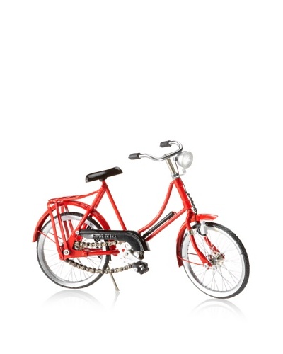 The HomePort Collection Retro Red Her Bicycle, Red