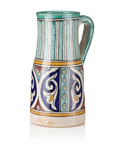 Hand-Painted Ceramic Pitcher