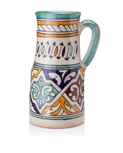 Hand-Painted Ceramic Pitcher