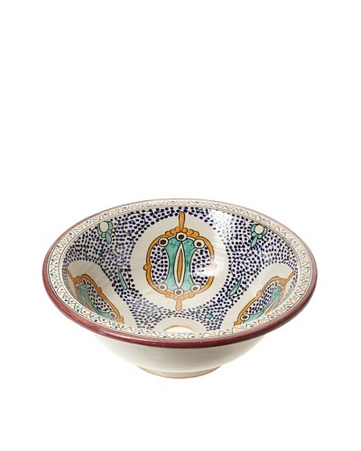 Hand-Painted Ceramic Sink Basin