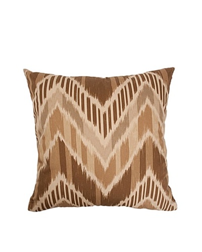The Pillow Collection Aacharya Zigzag Pillow, Mocha