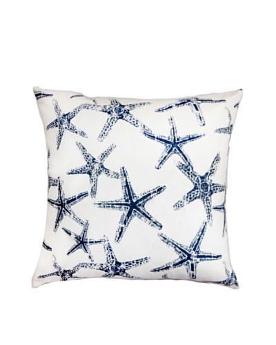 The Pillow Collection Ilene Coastal Pillow, Blue/White