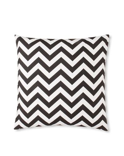 The Pillow Collection Xayabury Zig-Zag Decorative Pillow, Black, 18″ x 18″