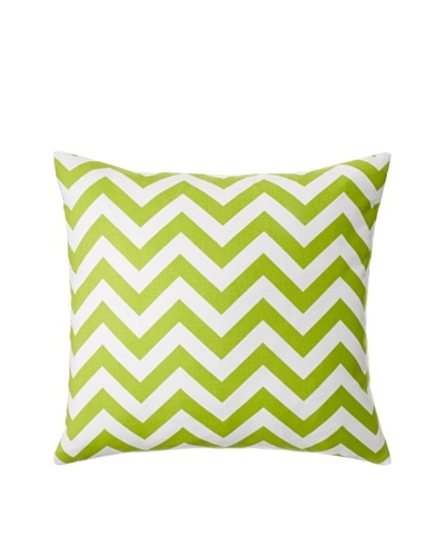 The Pillow Collection Xayabury Zig-Zag Decorative Pillow, Chartreuse, 18 x 18