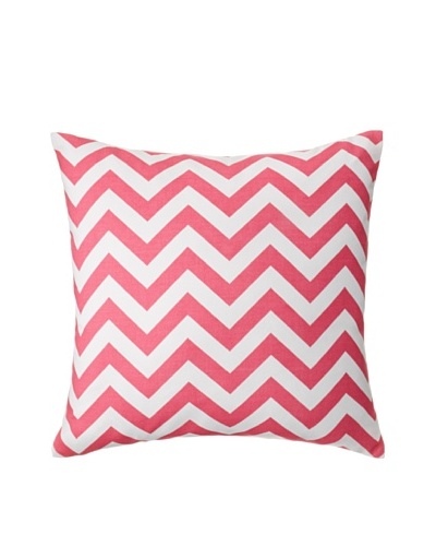 The Pillow Collection Xayabury Zig-Zag Decorative Pillow, Candy Pink, 18″ x 18″