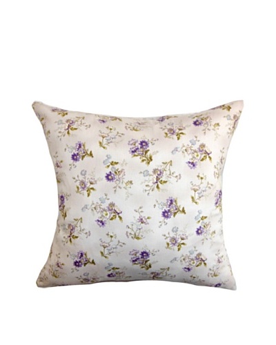 The Pillow Collection Leiko Floral Pillow, Purple, 18 x 18