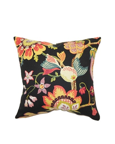 The Pillow Collection Calla Floral Pillow, Midnight
