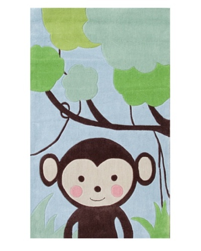 The Rug Market Kids Rugs Jungle Mania [Blue/Brown/Green]