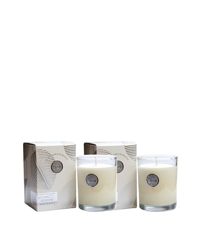 The Soi Co. Set of 2 13.5-Oz Blanc de Blanc Luxe Box Candles