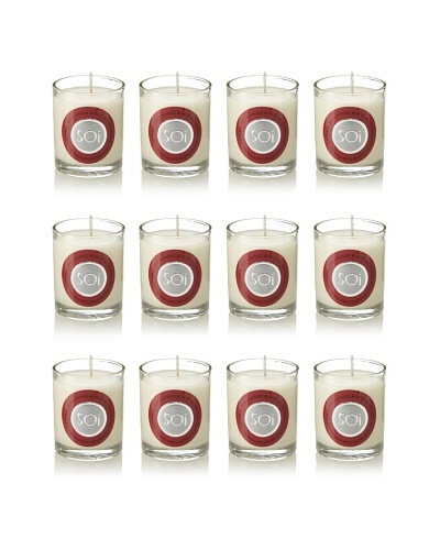 The Soi Co. Set of 12 3-Oz. Votives, Assorted