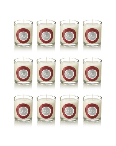 The Soi Co. Set of 12 3-Oz. Votives, Assorted