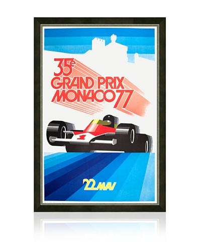 Reproduction 1977 Monaco Grand Prix Framed Print