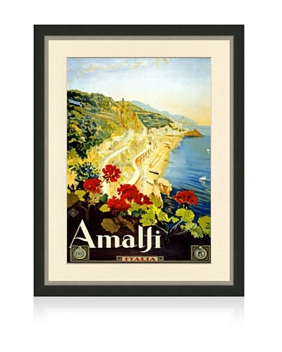 Reproduction Amalfi Framed Travel Poster