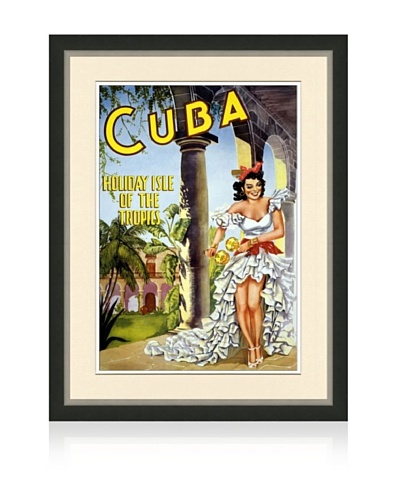 Reproduction Cuba Framed Travel Poster