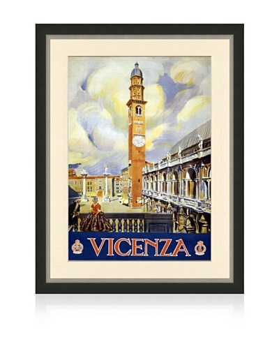 Reproduction Vicenza Framed Travel Poster