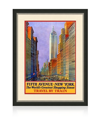 Reproduction New York City Framed Travel Poster