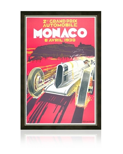 Reproduction 1930 Monaco Grand Prix Framed Print