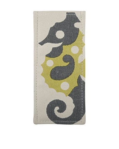 Thomas Paul Seahorse Eyeglass Case, Citron