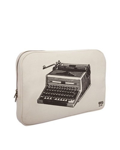 Thomas Paul Typewriter Hand-Screened Laptop Sleeve, Black