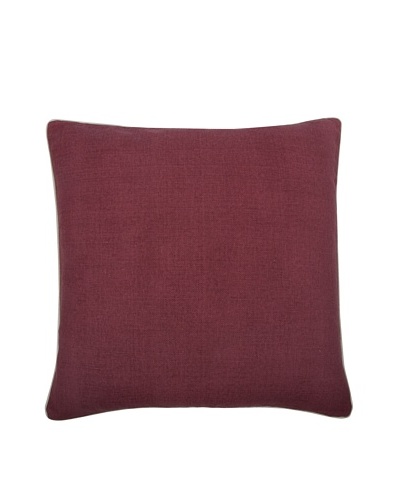 Thomas Paul Solid Feather Pillow, Ruby
