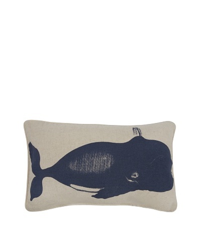Thomas Paul Whale Feather Pillow, Indigo