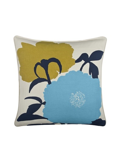 Thomas Paul Peony 18″ Cotton Pillow, Indigo