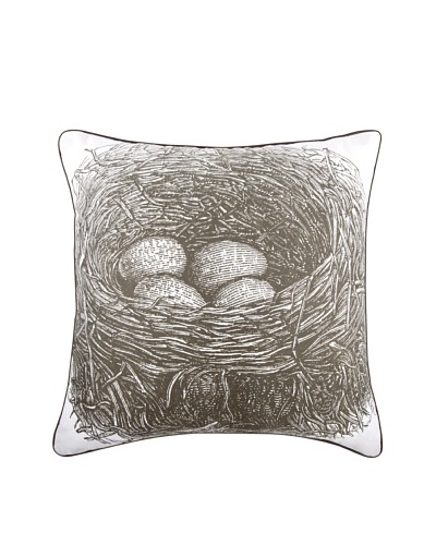 Thomas Paul Nest 18 x 18″ Cotton Pillow, Slate