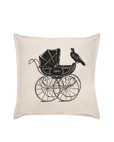 Thomas PaulLuddite Collection Pram and Pigeon Pillow, 18″