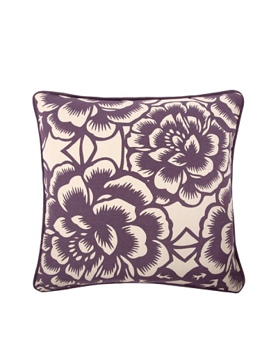 Thomas Paul Bloom 18″ Cotton Pillow, Violet