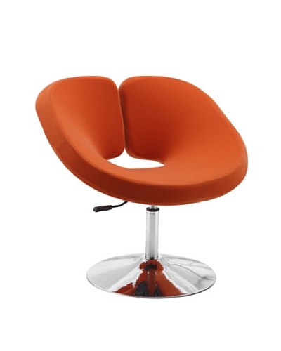 International Design USA Pluto Adjustable Wool Leisure Chair, Orange