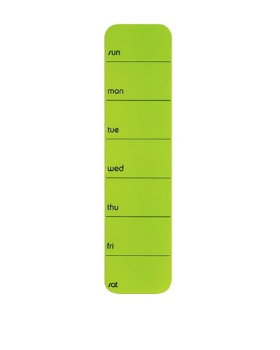 Three by Three Seattle Set of 2 Stick It! Weekly Planner – Vertical , Spring Green