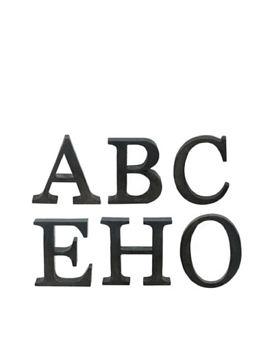 Three Hands Set of 6 “ABCEHO” Wall Letters