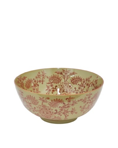 Three Hands Floral Scroll Ceramic Bowl