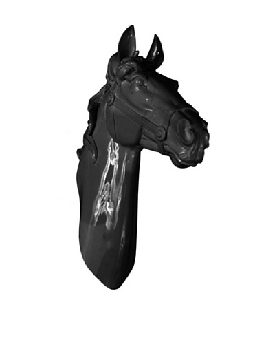 Three Hands Horse Head Wall Décor, Black