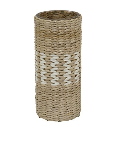 Three Hands Zigzag Woven Glass Vase