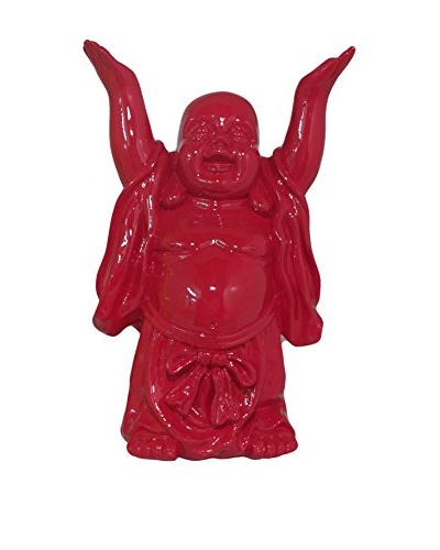 Three Hands Cherry Resin Buddha Figurine
