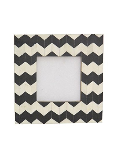 Three Hands Square Faux Bone Photo Frame