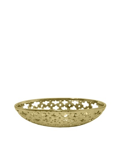 Three Hands Clover Cutout Ceramic Bowl