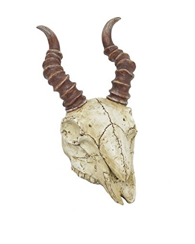 Three Hands Resin Antelope Skull Bank