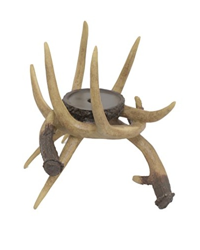 Three Hands Resin Antler Candle Holder