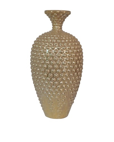 Three Hands Hobnail Ceramic Vase