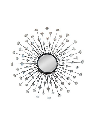 Three Hands Jeweled Starburst Wall Art, Silver