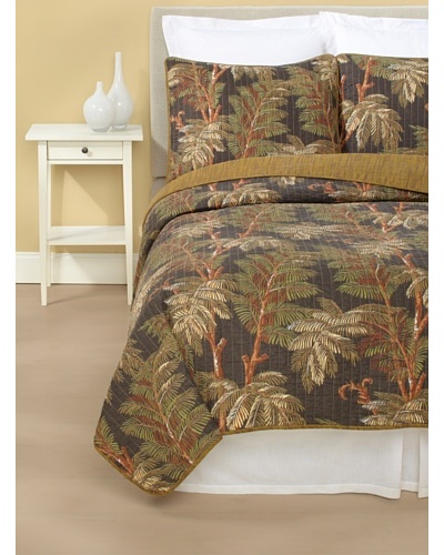 Tommy Bahama Bamboo Leaf Quilt Set