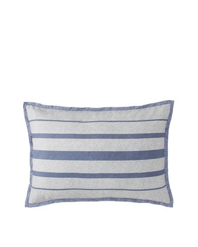 Tommy Hilfiger Great Point Breakfast Pillow, Gray/Blue, 14 x 20