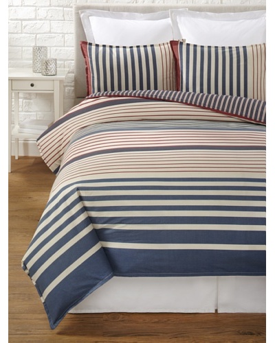 Tommy Hilfiger Reading Room Collection Stripe Duvet Set