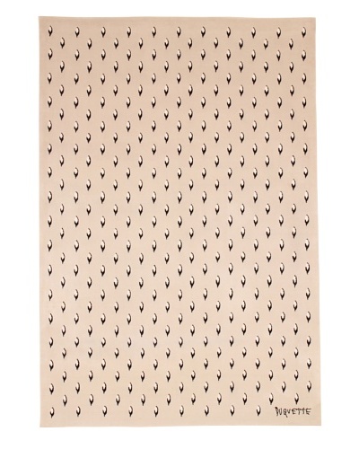 Tony Duquette Royal Ermine Rug, Cream, 6′ x 9’As You See