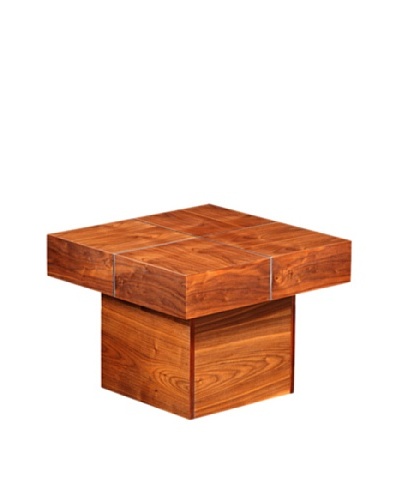 Furniture Contempo Abby Side Table, Walnut