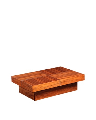 Furniture Contempo Abby Rectangle Coffee Table, Walnut