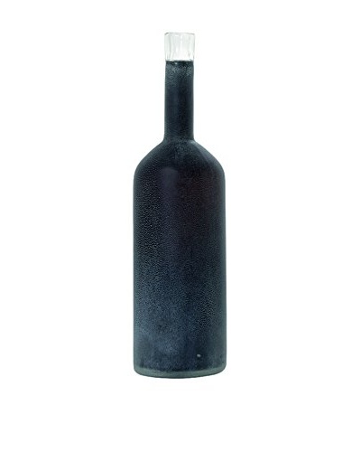 Torre & Tagus Black Tall Frost Bottle Vase