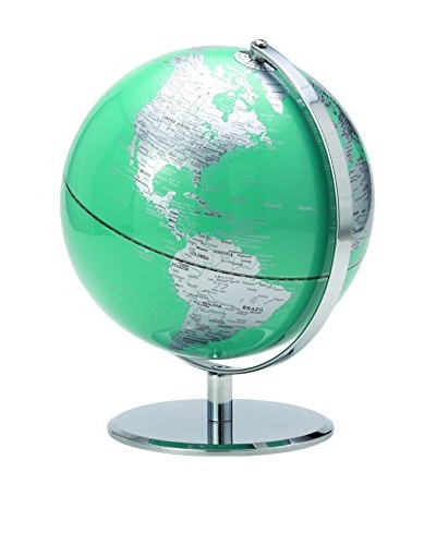 Torre & Tagus Teal Latitude World Globe